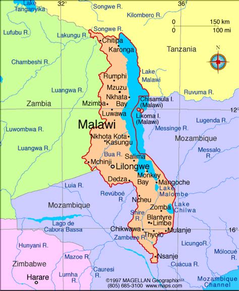 Where Is Malawi Malawi Map Map Of Malawi Travelsmapscom