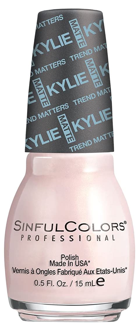 Amazon Com Sinful Colors Kylie Jenner Trend Matters Satin Nail Polish Kitty Pink Pale