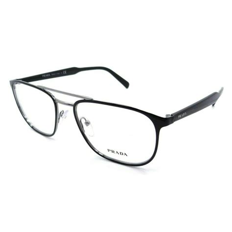 Prada Eyeglasses Frames Pr 54xv Ydc 1o1 54 18 145 Top Black On Gunmetal Italy 679420745435
