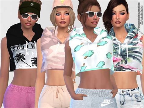 The Sims Resource Sporty Hoodie Dreamer 010by Pinkzombiecupcakes