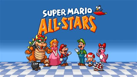 Super Mario All Stars Game Select Restored Youtube