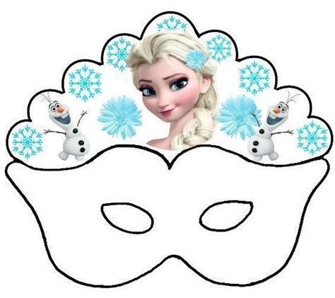 Olaf And Elsa Free Printable Mask Oh My Fiesta In English