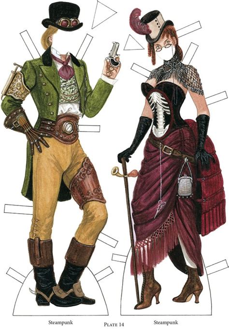 Welcome To Dover Publications Steampunk Paper Dolls Vintage Paper Dolls Paper Doll Costume