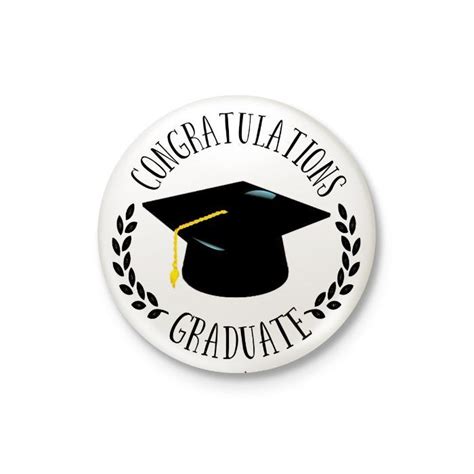 Congratulations Graduate Original Graduation Badge Papemelroti