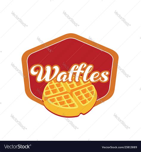 Waffle Logo Royalty Free Vector Image Vectorstock