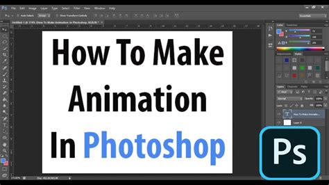 How To Make Animation In Photoshop Youtube