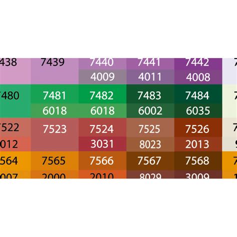 Printable Ral Colour Chart Ubicaciondepersonas Cdmx Gob Mx