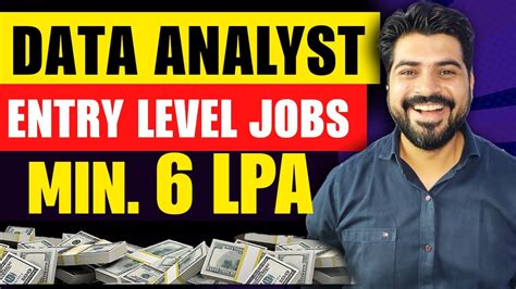 Data Analyst Entry level Jobs - Min. 6 LPA Salary 🚀 - YouTube