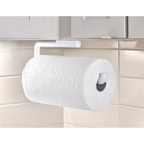 Idesign Plastic Wall Mounted Metal Paper Towel Holder Roll Organizer