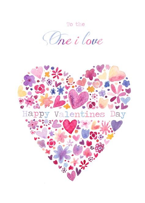 Our free printable valentine's day cards are so easy to use, just download, print, and cut out to create a stunning card in an instant. Greeting Cards - Valentines Cards - Felicity French Illustration