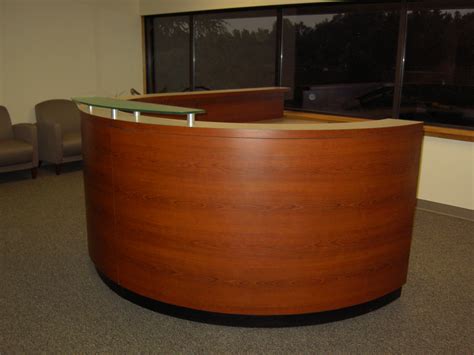 3d viewer is not available. Custom Reception Desk Half Round