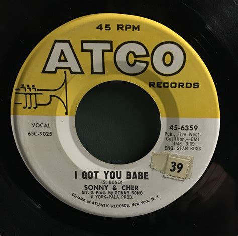 Sonny And Cher I Got You Babe 1965 Vinyl Discogs