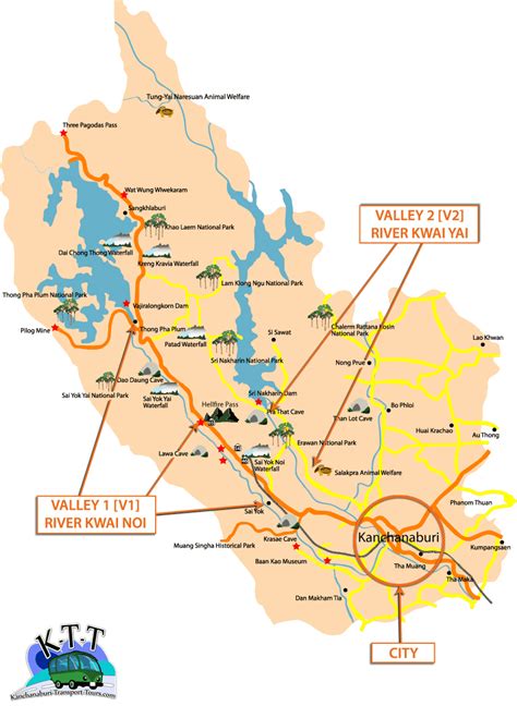 Map Kanchanaburi