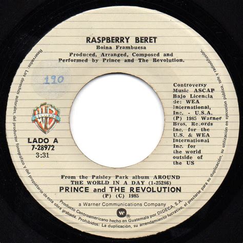 Prince And The Revolution Raspberry Beret 1985 Vinyl Discogs
