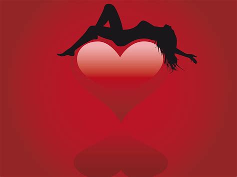 Sexy Heart Red Love Heart Silhouette Sexy Hd Wallpaper Peakpx