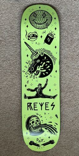 Lot Of 2 Creature X Sketchy Tank Ryan Reyes Foil And Glow 8 Skateboard