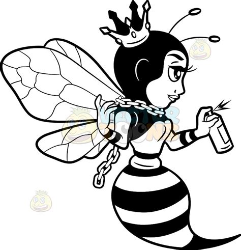 Queen Bee Cartoon Download Cartoon Queen Bee Stock Vectors