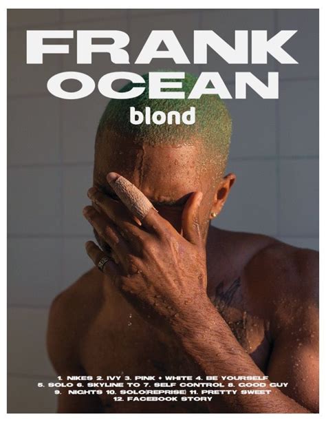 Frank Ocean Album Poster Movie Poster Wall Picture Collage Wall