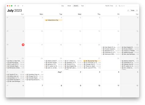 Leagues Cup Soccer Tournament Schedule for iPhone, iPad, and Mac