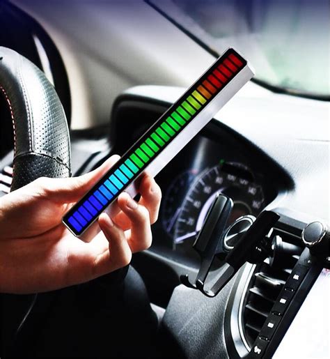 32 Led Rgb Sound Control Rhythm Lights 18 Colors Car Home Usb Colorful