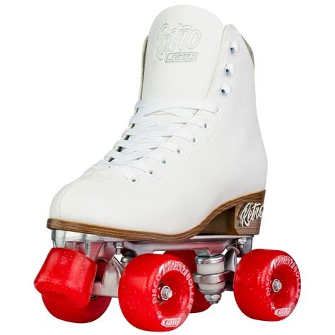 Crazy Retro Roller Skates White Skate Society