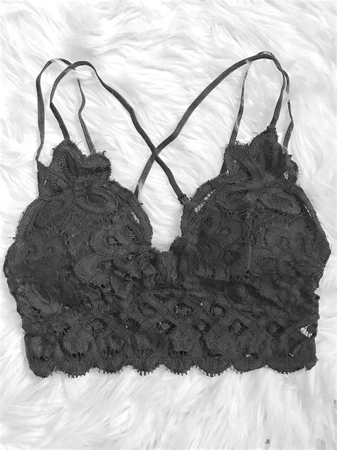 black lace bralette bra straps padded bras beautiful crochet cross straps crochet lace