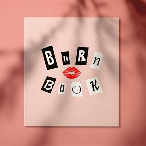 Burn Book Svg From Mean Girls Digital Vector And Png Etsy