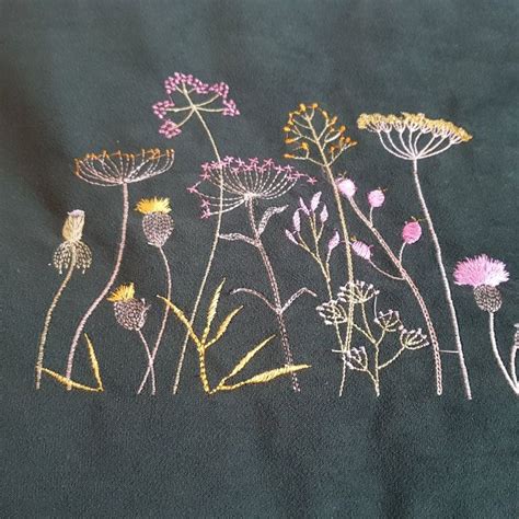Hand embroidery:borderline embroidery design by nakshi design art.hello! Wildflower Frame Meadow Flower Machine Embroidery Mask ...