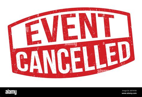 Event Cancelled Sign Or Stamp On White Background Vector Illustration