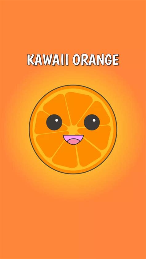 Kawaii Orange Laranja Kawaii Wallpaper Wallpaper Laranja