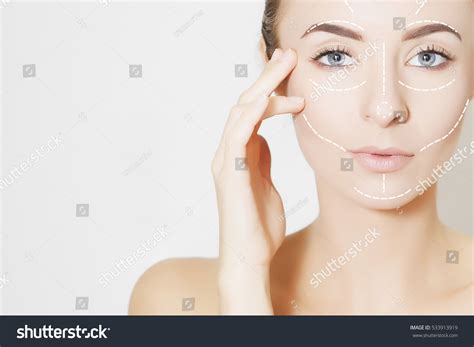 Closeup Female Adult Marks On Skin Stock Photo 533913919 Shutterstock