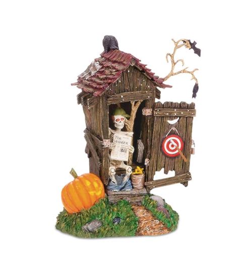 Dept 56 Halloween Village Haunted Outhouse 53068 Lights Retired