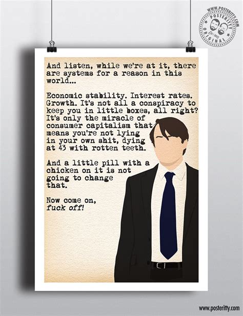 Mark Peep Show Economic Stability Poster