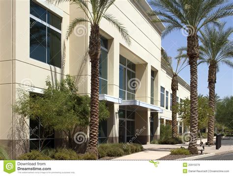 Modern Corporate Office Building Entrance Stock Image