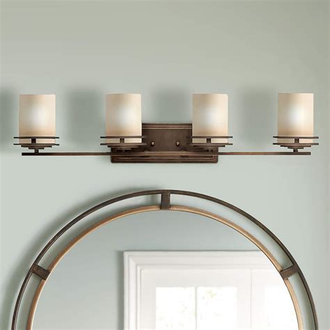 Hendrik Bronze 34 Wide Bathroom Light Fixture 70533 Lamps Plus