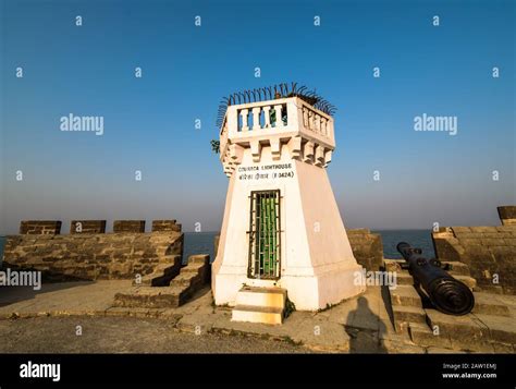 Diu India December 2018 The Old Whitewashed Couraca Lighthouse