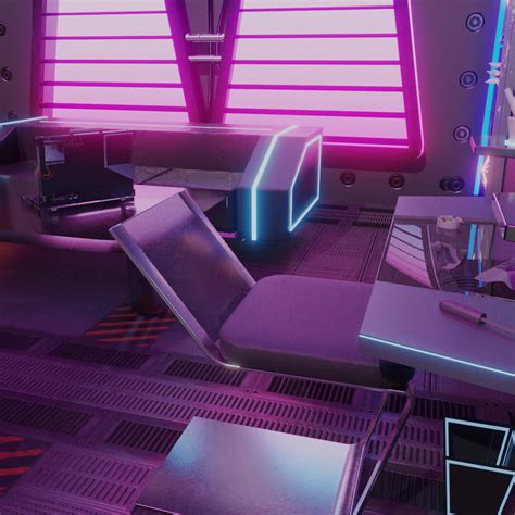 Cyberpunk Interior Finished Projects Blender Artists Community