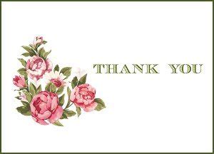 The best selection of royalty free thank you flowers vector art, graphics and stock illustrations. Vintage Flowers Printable Thank You Cards ...