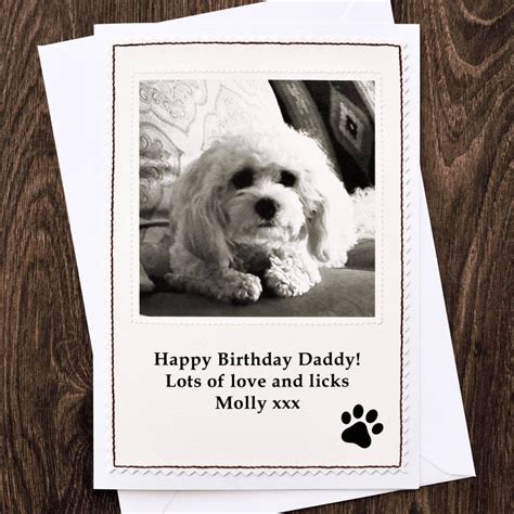 Photo Birthday Card From Your Dog By Jenny Arnott Cards And Ts