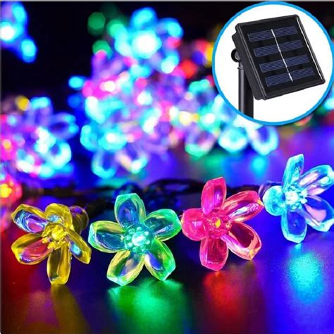 Cord O De Luz Com Leds Energia Solar Para Feriado M Cores Outdoor