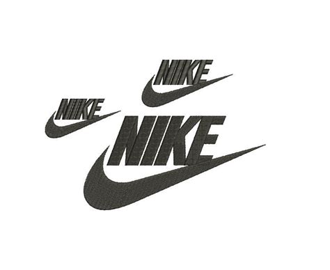 Sizes Mini Swoosh Nike Logo Embroidery Design Stitch Filled Etsy