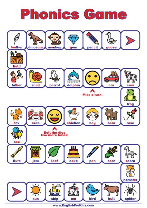 Phonics Games Printable