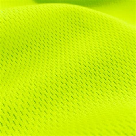 Neon Yellow Flat Back Dimple Mesh Fabric Athletic Sports Mesh Fabrics