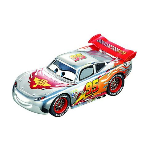 disney pixar cars movie silver racing series lightning mcqueen toy car