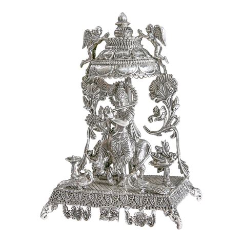 Silver Idol Krishna