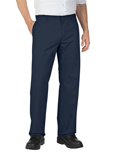 Genuine Dickies Mens Relaxed Fit Straight Leg Flat Front Flex Pant