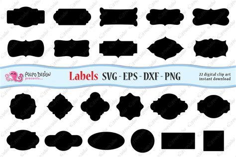 Free Label Templates Svg Nested Labels Svg Cutting Files For Cricut