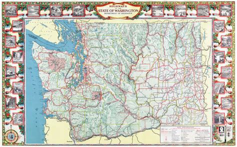 Large Scale Detailed Highway Map Of The State Of Washington With Relief