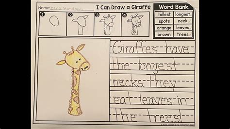 Giraffe Directed Draw Youtube