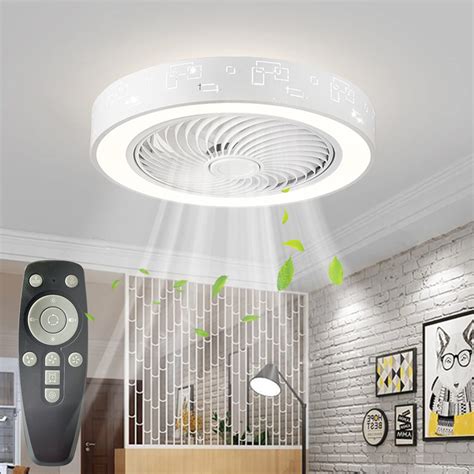 Buy Vpchoice Low Profile Ceiling Fan With Light Modern Smart Flush
